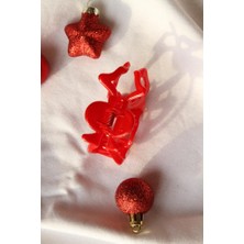 Hevı's Kadın Toka Dogy 7 cm Kırmızı