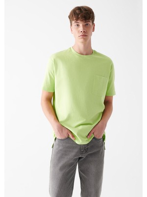 Mavi Erkek Cepli Yeşil Basic Tişört 066248-71496