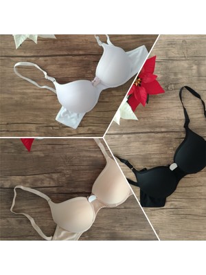 Elissa 3'lü Günlük Dolgusuz/desteksiz Balenli Kadın Sütyen