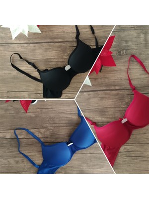 Elissa 3'lü Günlük Dolgusuz/desteksiz Balenli Kadın Sütyen