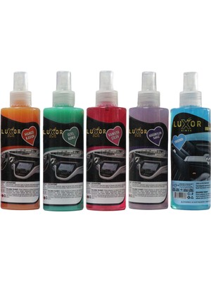 Luxor 5'li Set Vanilya Çilek + Böğürtlen Sakız  + Mango Kavun + Özel Koku +Trend 200 ml