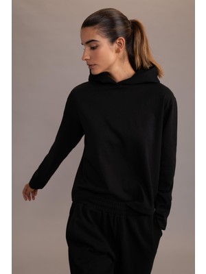 DeFactoFit Standart Fit Kapüşonlu Sweatshirt Z0688AZ22AU