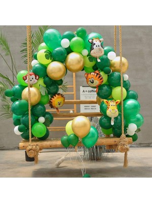 Hayaller Dükkanı Safari Balon Zinciri  Seti 72 Parça
