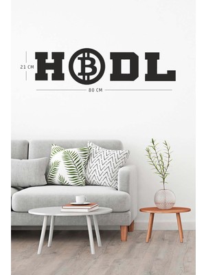 Ahwall Bitcoin Hodl Yazılı Dekoratif Ahşap Tablo