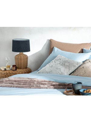 English Home Novella Premium Soft Cotton Tek Kişilik Nevresim Takımı 160 x 220 cm Mavi