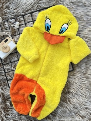 Minizade Welsoft Peluş Unisex Fermuarlı Kışlık Ördek Bebek Uyku Tulumu
