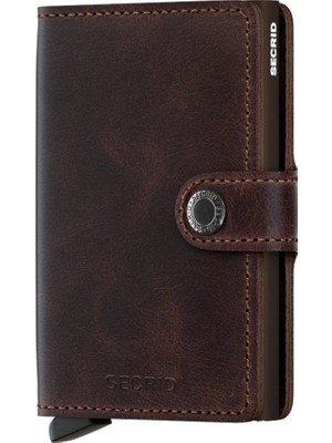 Secrid Miniwallet Vintage Chocolate, N/a - %100 Orjinal Avrupa Derisi Cüzdan