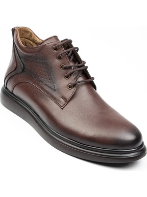 Nobel 1056 Erkek Fermuarlı Deri Bot Taba