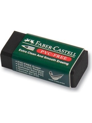 Faber-Castell Siyah Silgi 1 Adet PVC-Free Temiz ve Pürüzsüz Silme Özelliği