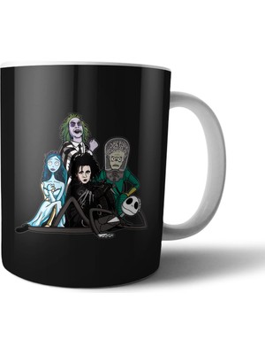 Pixxa Tim Burton Karakterleri Beetlejuice - Scissorhands Kupa Bardak Model 1