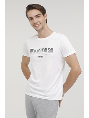 Lumberjack M-SD1044 Austın T-Shırt 2 Beyaz Erkek Kısa Kol T-Shirt