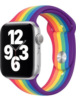 Basias Apple 7 6 5 4 3 2 1 Se 38MM / 40MM / 41MM Spor Silikon Kordon
