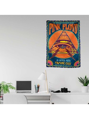 ModaZey Pink Floyd Desenli Duvar Halısı
