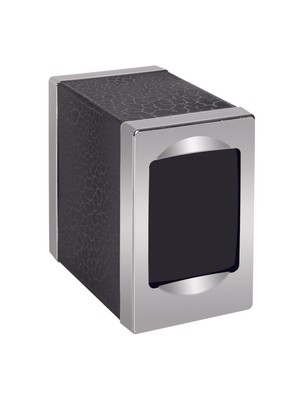 Palex Prestij Masa Üstü Peçetelik Siyah-Deri Görünüm-Krom PP-001