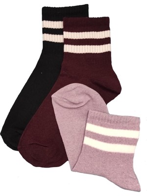 Kapar Yakamoz 3'lü Extra Rahat Unisex Spor Yarım Konç Kolej Çorap