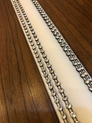 YEDİTEPEOSMANLI 4 Şeritli Dekoratif Siyah Taşlı Strafor Köpük Çıta Kartonpiyer - 1 Metre