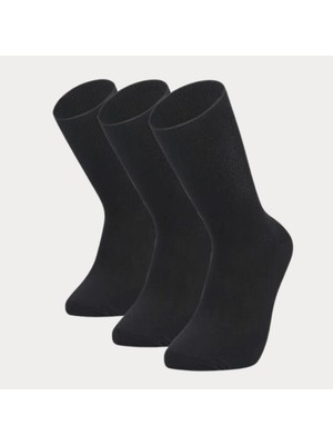 Shocks 3'lü Siyah Unisex Premium Diyabet Çorap