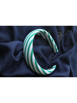 Heviss Çizgili Bombeli Taç Yeşil