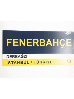 Niceand Bonita Fenerbahçe, Sarı, Lacivert, Dereağzı, Istanbul, Türkiye 34 Yapışkanlı Tablo