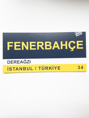 Niceand Bonita Fenerbahçe, Sarı, Lacivert, Dereağzı, Istanbul, Türkiye 34 Yapışkanlı Tablo