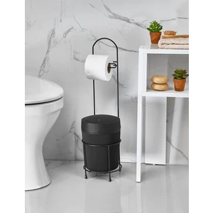 Orsa Home 980  Yuvarlak Kovalı Wc Kağıtlık Siyah