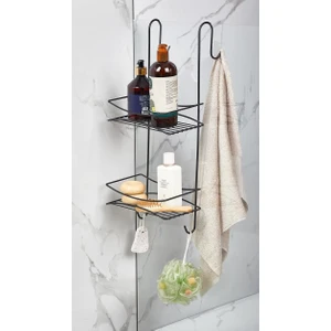 Orsa Home 945  Iki Katlı Askılı Raf Siyah