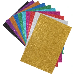 Roco Paper Co. Simli Fon Kartonu A4 - 10 Renk Simli Fon Kağıdı - 20X30 cm