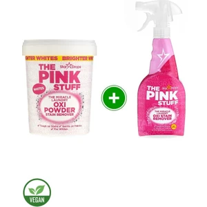 The Pink Stuff Mucizevi Oxi Leke Çıkarıcı Sprey 500 ml + Mucizevi Oxi Toz Leke Çıkarıcı Beyazlar 1 kg
