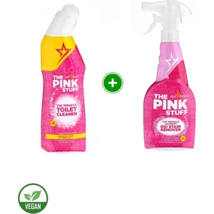 The Pink Stuff Mucizevi Oxi Leke Çıkarıcı Sprey 500 ml + Mucizevi Tuvalet Temizleyici 750 ml