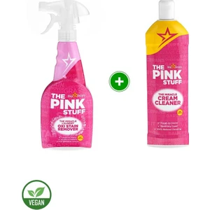 The Pink Stuff Mucizevi Oxi Leke Çıkarıcı Sprey 500 ml + Mucizevi Krem 500 ml