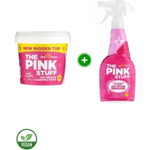 The Pink Stuff Mucizevi Miracle Temizlik Macunu 850 gr + Mucizevi Oxi Leke Çıkarıcı Sprey 500 ml