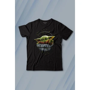 Kendim Seçtim Baby On Board Yoda Star Wars Yeşil Bebek Mandalorian Baskılı Çocuk T-Shirt