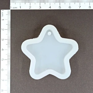 Epoksi Reçine Oval Köşeli Yıldız Silikon Kalıp HB2010-0040