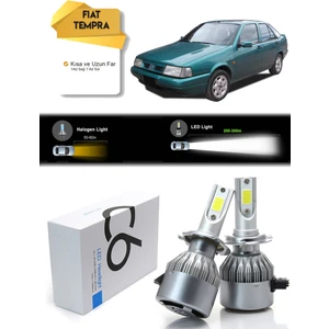 Fiat Tempra Uzun Far Kısa Far Şimşek Etkili LED Xenon