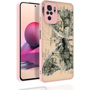 Xiaomi Redmi Note 10 Kılıf Desenli Parlak Nora Kapak