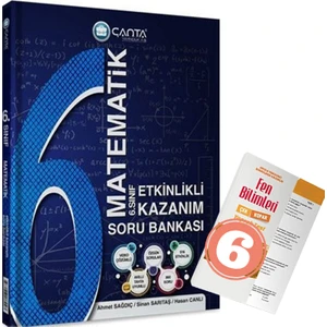 Çanta Yayınları 6.Sınıf Matematik Etkinlikli Kazanım Soru Bankası 2022