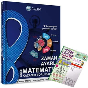 Çanta Yayınları 8.Sınıf Matematik Zaman Ayarlı Kazanım Soru Bankası 2022