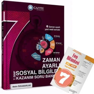Çanta Yayınları 7.Sınıf Sosyal Bilgiler Zaman Ayarlı Kazanım Soru Bankası 2022