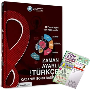 Çanta Yayınları 8.Sınıf Türkçe Zaman Ayarlı Kazanım Soru Bankası 2022