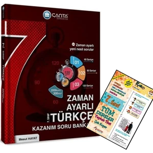 Çanta Yayınları 7.Sınıf Türkçe Zaman Ayarlı Kazanım Soru Bankası 2022