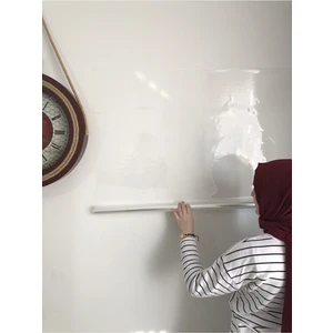 Tutunabilir Kağıt 2 Adet Şeffaf Akıllı Kağıt Tahta 100 x 100 cm Şeffaf Yazı Tahtası + Kalem