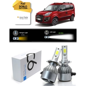 Fiat Doblo Uzun Far LED Xenon Şimşek Etkili 2015 ve Üzeri