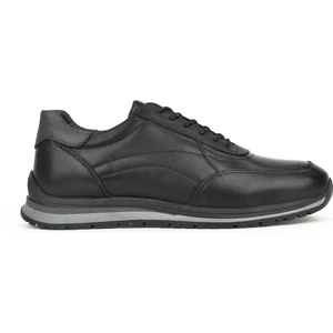 Erkek  Deri Sneaker 1231002 415 Siyah