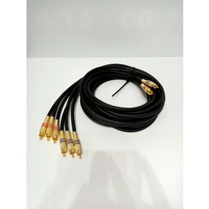 Amfi Rca Kablosu - El Yapımı %100 Bakır Parazit Yapmaz - 2 Giriş 6 Çıkış Anfi Rca Kablosu