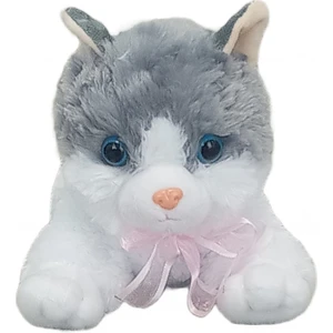 30 cm Sesli Yatan Kedi
