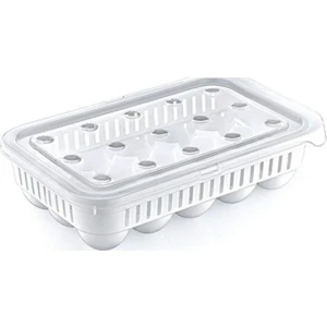 Yumurta Organizeri Kapaklı Steril, Yumurta Saklama Kabı 15'li