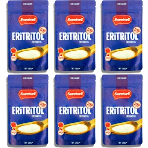 Sıfır Kalori Eritritol Toz Tatlandırıcı 6 x 400 gr