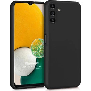 Matte Silicone Samsung Galaxy A04S Kılıf Siyah