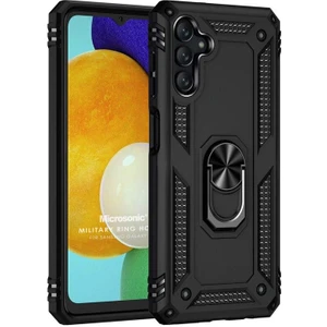 Samsung Galaxy A04S Kılıf Military Ring Holder Siyah