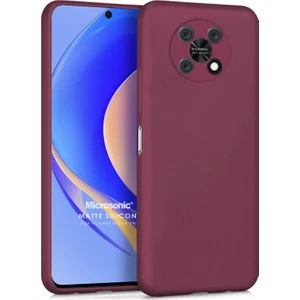Matte Silicone Huawei Nova Y90 Kılıf Mor